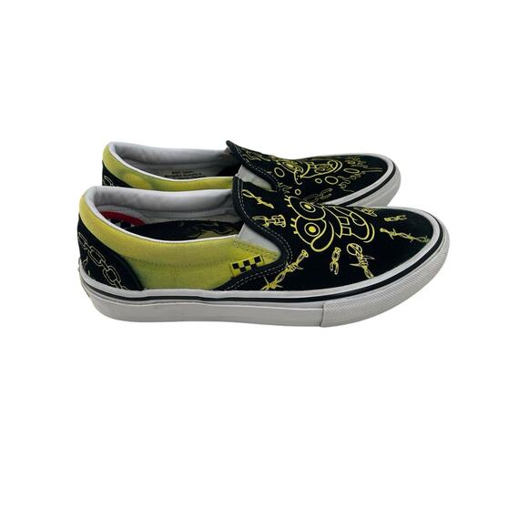 Vans x Spongebob Gigliotti Skate Slip On Shoes Mens US 7 Eu 39 Black Yellow - Picture 5 of 16